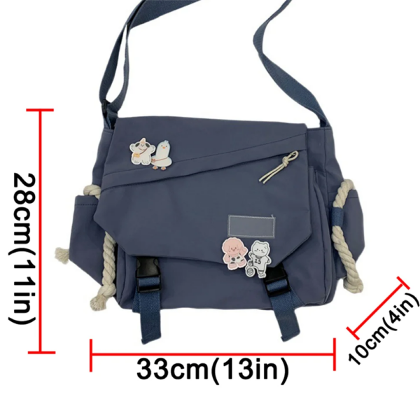 ef684e49a1170b28 Nylon Handbags Shoulder Large Capacity Crossbody For Teenager Messenger Bag Student School Bags