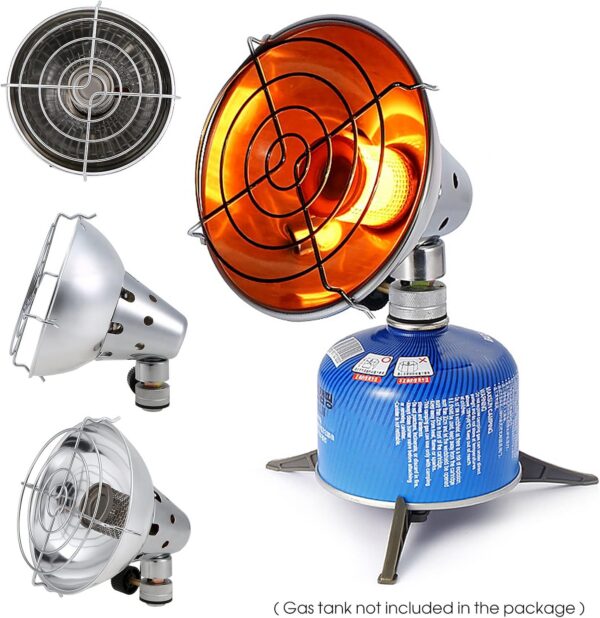 Lixada Camping Heater Portable Lightweight Gas-Heater Stainless Steel Camp Gas Heater for Outdoor Winter Warmth Tent Backpacking Picnic Hiking Traveling BBQ