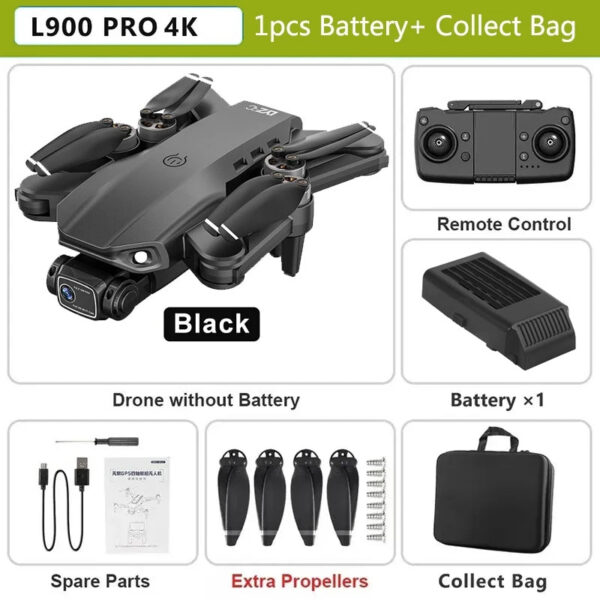 ef70ea6c78a5fade L900 Pro SE MAX GPS Drone 4K Professional Dual HD Camera 5G WIFI FPV 360° Obstacle Avoidance Brushless Motor Rc Quadcopter Dron