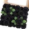 ef736509a889648e MACTING 30PCS Artificial Glitter Flowers, Black Fake Roses with Stem for Valentines Day Tree Ornaments Party Wreath Home Spring Indoor Decorations
