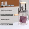 ef7a8e6b2755b158 Homemade Churner Manual Butter Maker Food Mixer Glass+silicone 1000ml/1500ml Stirring Tool Silicone Wheel Kitchen Gadgets