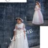 ef82009b80ac2e80 Flower Girl Long Dresses for Wedding Floral Lace Tulle Floor Length Maxi Kids Bridesmaid Even Ball Gowns Wed Guest