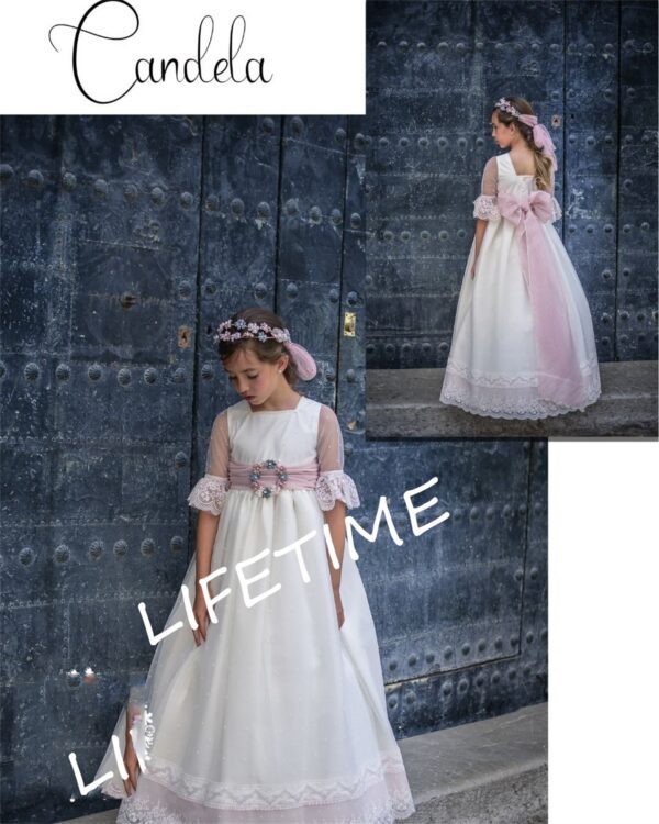 ef82009b80ac2e80 Flower Girl Long Dresses for Wedding Floral Lace Tulle Floor Length Maxi Kids Bridesmaid Even Ball Gowns Wed Guest