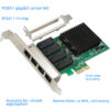 Full Gigabit Card Pcie1x To 4-port Server Network Ports Exsi Aggregation Unraid Software Router 8111h