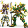 efae3892b388f536 HUIQIBAO SunWuKong Warrior Mech Robot Building Blocks MOC Chinoiserie Action Figure Brick Children City Construction Display Toy