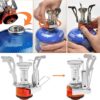 Camping Gas Stove, Portable Windproof Backpacking Stove Cooking Stoves 3000W Camping Stoves with Carry Box for Outdoor Cooking Hiking Travelling Fishing Picnic Trekking