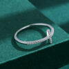 efbf8cd64b4be76b NEW Exquisite Ring for Women Real S Sier Eternity Cross Zircon Small Diamond Fashion Engagement Party Gifts Jewelry
