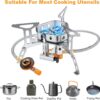 efc812ffdf35bdd9 Adiwo Camping Gas Stove, Windproof Backpacking Burner Cooking Stoves 6800W, Foldable Rocket Camping Stove with Carry Box, Outdoor Camping Gas Burner for Cooking, Hiking, Camping, Trekking, Picnic