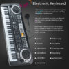 efc8a35fc5bef426 Microphone, Kids Keyboard Beginners Electronic Piano with 61 Keys Music Toy Keyboards for Ages 3-12