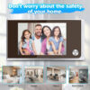 Awapow 3.5 Inch Doorbell Peephole Viewer Digital Door Camera 120° LCD 2 Million HD Pixels Cat Eye Door Bell Outdoor Monitor