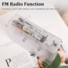 efd52f05c9199f84 HIFI Sound Retro Nostalgia Bluetooth5.0 tape player Transparent PlayerDual Track Can Automatically Flip Tape