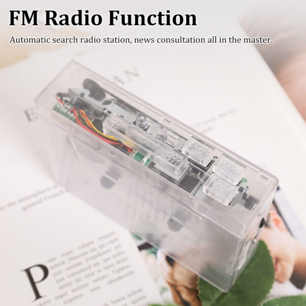 efd52f05c9199f84 HIFI Sound Retro Nostalgia Bluetooth5.0 tape player Transparent PlayerDual Track Can Automatically Flip Tape