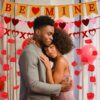 Red Rose Petals Decorations Set, 1000 Pieces Artificial Rose Petals with 3Pcs Romantic Banner, Rose Petals for Romantic Night for Her Set, Special Night Party Decor for Home, Wedding, Anniversary