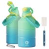 FEIJIAN Thermos Bottle 1.9L Large Capacity Stainless Steel Thermal Water Bottle Cold and Hot Vacuum Flask With rope Gym