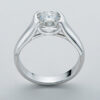 IOGOU 2ct Moissanite Diamond Solitiare Engagement Rings For Women 100% Sterling Sier Bridal Wedding Band Bezel Setting 8mm
