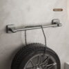 f002f3c8e5eae635 1PC Perforated Suction Cup, Wall Mounted Storage Rack, Toilet Storage, Bathroom Towel Rod
