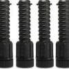 Camp Stove Leg Levelers Adjustable, Accessories for Camp Chef Explorer Stoves, Fit for Outdoor Camping Stove with 1.25" Diameter Round Legs, 4 Pcs Black