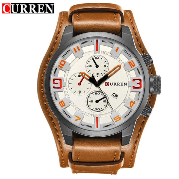 f01db6750bdc7844 New Watches CURREN Luxury Brand Men Watch Leather Strap Fashion Quartz-Watch Casual Sports Wristwatch Date Clock Relojes 8225