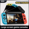 f02d2b2354ab7c09 X80 large 7 inch TFT800*480 HD true color screen 3000mah handheld game console birthday Christmas gift