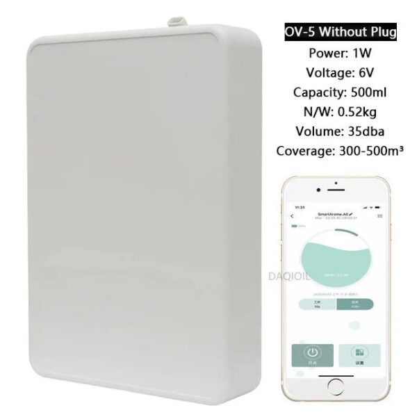 f02e08d8cdef7d4d 500ML Capacity Fragrance Diffuser Smart Scent Air Machine For Home Professional Waterless Essential Oil Diffuser Air Freshener