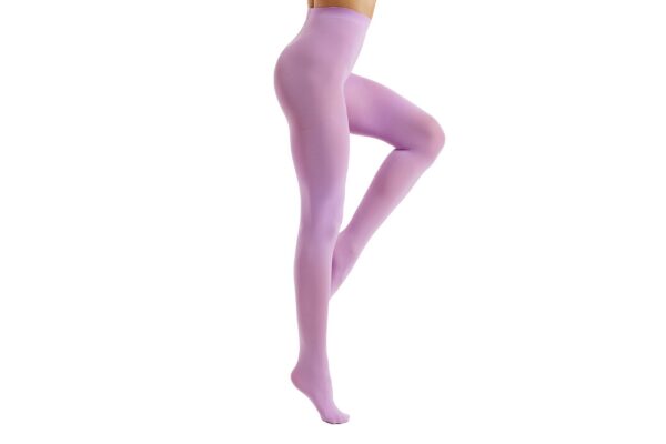 f02eea438dfc1340 Frola Women's 80 Denier Soft Semi Opaque Solid Color Footed Pantyhose Tights