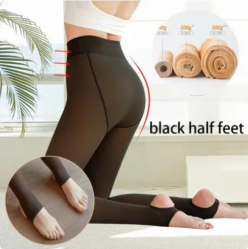 f041847771b1f7e2 Women Socks Thermal Tights Woman Sexy Winter Skin Effect Pantyhose Warm Fleece Tight Polar Stockings Legging Sock Pants