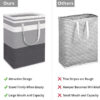 f04951dd292e85e4 1pc Grey Large Capacity Waterproof Cotton Linen Dirty Basket Simplified Clothes Sundrie Box Foldable Storage Bag