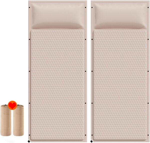 f05a745e63ea7bf3 Car Air Mattress Foldable for Mercedes Benz GLC Coupé C253 C254 2016-2025, Back Seat Camping Bed Breathable Airbed Auto-Inflation Without Air Pump SUV,Beige Single