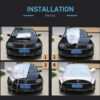 f05e8e6e2ae70252 Universal Half Car Cover Waterproof Outdoor Cover Oxford Sun Rain Uv Protection Dustproof Snowproof Car Body Cover for SUV Sedan