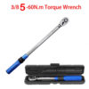 5-60N.m 3/8 Inch Square Drive Torques Key ±3% High Precision Torque Wrench Professional Bicycle Automotive Tool