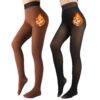 f0756c3d8eaf768e X-CHENG Fleece Lined Women - Fake Translucent Warm Pantyhose Leggings Sheer Thick Tights for Winter