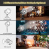 Upgraded HD Dynamic Snowflakes Projector Outdoor Christmas Projection Lamp Waterproof Snowfall LED Light