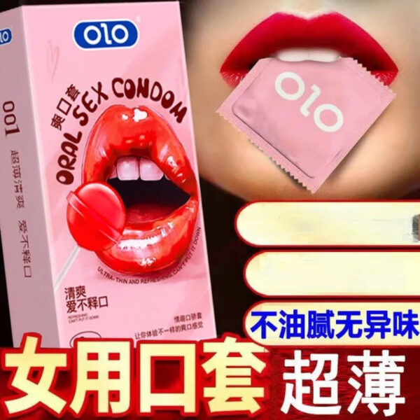 f0b1d96e24827529 OLO 10Pcs Oral Sex Condoms with Strawberry Taste Safe Sex Penis Sleeve Condom Intimate Goods Tongue Sex Lick Dick Toys for Adult