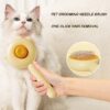f0bc1ee14da50125 Pet Comb One-Key Hair Removal Brush Magic Massage Grooming Needle Scratcher For Cat Dog Cleaning Care Supplies