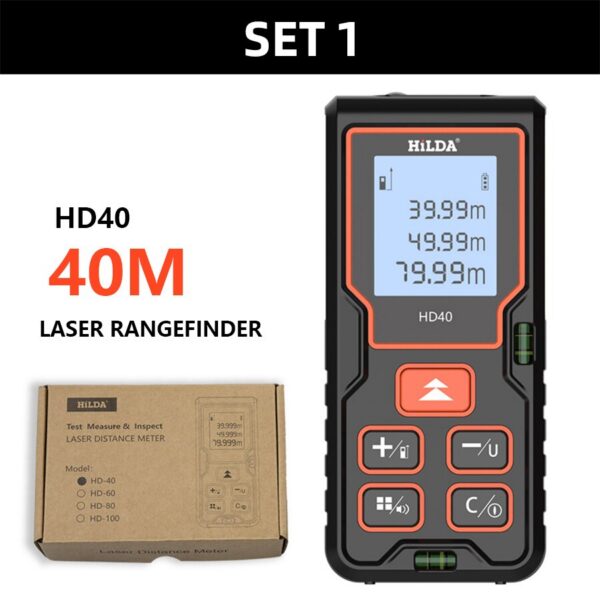 f0bfa7858ddf69c3 HILDA Laser 40M 80M 100M Handheld Electronic Rangefinder High-precision Infrared Level Measurement Room