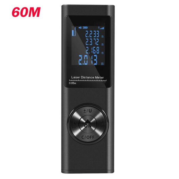 f0c20780e64b4da1 Mini Rangefinder Distance Meter 40M 60M Rechargeable Digital Range Finder Area Volume Multi-angel Laser Measuring Tool