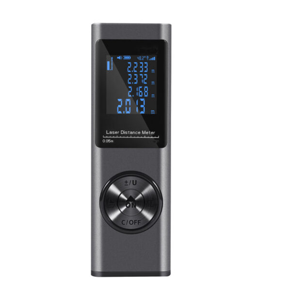 f0d481d3f2a3356a Distance Meter Tape Digital Laser Rangefinder Angle Measure Range Finder Construction Tool