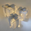 Set of 3 Lighted Gift Boxes,LED Light Up Present Box Decorations for Outdoor Indoor Christmas Tree, Yard, Home Decor
