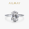 f0fbf0ac18db1a60 Ailmay 3CT Wedding Ring Sterg Sier Oval Clear Zirconia Engagement Rings For Women Fine Jewelry Valentine's Day GIFT