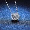 f0fd205162bab4df NeeTim Full Moissanite Diamond Woman Pendant Sterling Sier Necklace For Women Chain Party Bridal Fine Jewelry