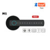 RAYKUBE BLE Fingerprint Door Digital Electronic Lock with Password/Key/IC Card/ Smartlife/ Tuya APP Unlock