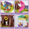 f0fd7c334e45ca24 Tree STEM Toy Creative Construction Set 642PCS Forest House Building Bricks Treehouse Animals with Box