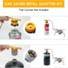 SAN LIKE 2pcs Camping Stove Adapter Butane Canister Adapter EN417 Lindal Valve Canister Shifter Propane Adapter Isobutane Fuel Canister with Exhaust Air Pressure Button