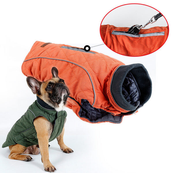 High Quality clothes Quilted Coat Pet Warm Jacket New Big Dog Retro Cozy Thick Vest Clothing 6 Colors