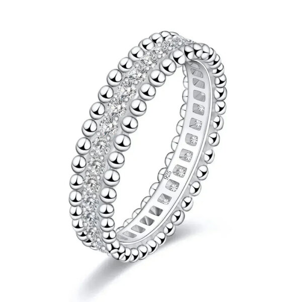 f147cd46b77681c5 Full Moissanite Ring Dating Couple Promise Rings Sterling Sier D Color VVS1 Diamond Wedding Bands for Women Fine Jewelry