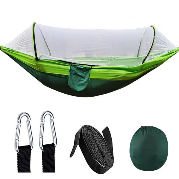 f152fa102ca030ea Outdoor Camping Hammock With Mosquito Net Lightweight Hanging Hammocks High Strength Parachute Fabric Hanging Bed Net 250x120cm