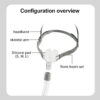 Resoxy Cpap Nasal Pillows Mask Universal PM1 Sleep Apnea Nasal Mask For Cpap&Bipap With S/M/L 3 Sizes Silicone Cushions