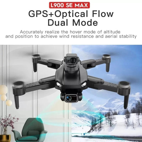 f16e18db4b7886f0 L900 Pro SE MAX GPS Drone 4K Professional Dual HD Camera 5G WIFI FPV 360° Obstacle Avoidance Brushless Motor Rc Quadcopter Dron