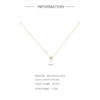 CANNER Real Sterling Sier Diamond Turquoise Flower Pendant Necklaces Chain for Women Wedding Jewelry Gifts Collares Choker