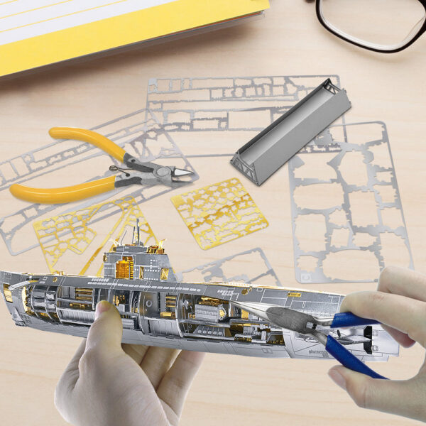 f177b2d71ab0ac62 Piececool 3D Metal Puzzles DIY Submarine Model Building Kits for Teens Best Gifts Brain Teaser
